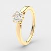 Diamantový prsteň zo žltého zlata R057b 0,45ct Diamantový prsteň zo žltého zlata R057b 0,45ct