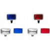 Sada hmlovky PAL new 4ks - chrómovaná / červená / modrá - stavebnica CAL 1: Sada hmlovky PAL new 4ks - chrómovaná / červená / modrá - stavebnica CAL 1: