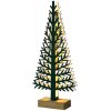 ACA Lighting LED dekoračné drevený stromček 32 cm teplá biela 5 LED