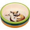 TRIXIE Keramická miska s motivem křečka 80 ml/ 8 cm TRIXIE Keramická miska s motivem křečka 80 ml/ 8 cm