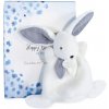 Doudou Darčeková krabička modrá - mini zajačik 17 cm Doudou Darčeková krabička modrá - mini zajačik 17 cm