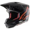 Prilba Alpinestars S-M5 Compass matná čierno-oranžovo-biela Prilba Alpinestars S-M5 Compass matná čierno-oranžovo-biela