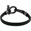 Silvego Čierny kožený náramok Denver s oceľovým zapínaním KMM179913 Silvego Čierny kožený náramok Denver s oceľovým zapínaním KMM179913