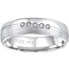 Silvego Snubný strieborný prsteň Presley pre ženy QRZLP012W 49 mm Silvego Snubný strieborný prsteň Presley pre ženy QRZLP012W 49 mm