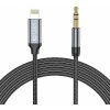 KÁBEL TECH-PROTECT ULTRABOOST LIGHTNING TO AUX MINI JACK 3.5MM CABLE 100CM Čierny KÁBEL TECH-PROTECT ULTRABOOST LIGHTNING TO AUX MINI JACK 3.5MM CABLE 100CM Čierny