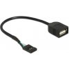Delock kábel USB 2.0 A samica na pinový konektor Delock kábel USB 2.0 A samica na pinový konektor