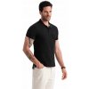 Pánske polo tričko BASIC 100 % bavlna čierne V1 OM-POBS-0100 3XL Pánske polo tričko BASIC 100 % bavlna čierne V1 OM-POBS-0100 3XL