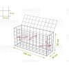 Gabionový kôš 100 x 30 x 50 cm oko 10 x 10 cm, s vrchnou sieťou Gabionový kôš 100 x 30 x 50 cm oko 10 x 10 cm, s vrchnou sieťou