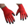 Pracovné rukavice POLYESTER červené + LATEX Pracovné rukavice POLYESTER červené + LATEX