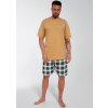 Cornette 326/183 Nature 3 pánské pyžamo krátké žluté