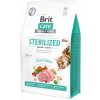 Brit bez obilnín pre sterilizované mačky kuracie mäso 0,4 kg