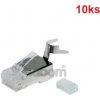 Konektor RJ45 CAT6A STP 8p8c tienený balenie 10ks Konektor RJ45 CAT6A STP 8p8c tienený balenie 10ks