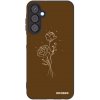 Picasee silikónový čierny obal pre Samsung Galaxy A25 A256B 5G - Brown flowers Picasee silikónový čierny obal pre Samsung Galaxy A25 A256B 5G - Brown flowers