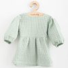 Dojčenské mušelínové šaty New Baby Comfort clothes šalviová 74 (6-9m)