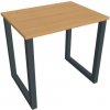 Hobis Pracovný stôl UNI O, 80x75,5x60 cm, buk/čierna Hobis Pracovný stôl UNI O, 80x75,5x60 cm, buk/čierna