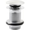 BELAGGIO Uzatvárateľná guľatá výpust pre umývadlá bez prepadu Click Clack, V 10-50mm, chróm 84410P44812 BELAGGIO Uzatvárateľná guľatá výpust pre umývadlá bez prepadu Click Clack, V 10-50mm, chróm 84410P44812