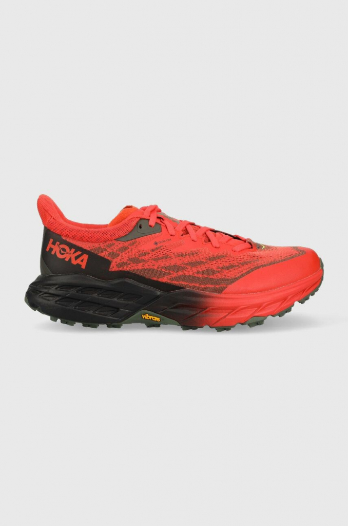 Hoka One One Speedgoat 5 GTX fiesta thyme Červená