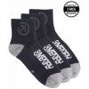 Unisex ponožky Meatfly Middle Triple čierna S Unisex ponožky Meatfly Middle Triple čierna S