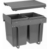Interex design Výsuvný odpadkový kôš PLUTO 400 mm - 2x20L / Antracit Interex design Výsuvný odpadkový kôš PLUTO 400 mm - 2x20L / Antracit