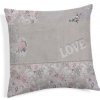 Mondo Italia Obliečka na vankúš Romantic shabby ružová 40x40 cm Made in Italy Ružová 40x40 cm Mondo Italia Obliečka na vankúš Romantic shabby ružová 40x40 cm Made in Italy Ružová 40x40 cm