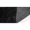 Umelá kožušina čierna, šírka 160, vlas 60 mm Umelá kožušina čierna, šírka 160, vlas 60 mm