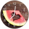 Nástenné sklenené hodiny Vodný melón fi 30 cm Nástenné sklenené hodiny Vodný melón fi 30 cm