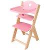 Sedees Jídelní rostoucí židlička 2v1 růžová s hvězdičkou - chytrá židle Sedees Sedees Jídelní rostoucí židlička 2v1 růžová s hvězdičkou - chytrá židle Sedees