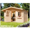 BPP Záhradná drevená chatka Martina B2 40 mm BPP Záhradná drevená chatka Martina B2 40 mm