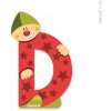Janod Drevené písmenko D lepiace 9 cm červené Janod Drevené písmenko D lepiace 9 cm červené