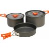 Súprava riadu Vango HARD ANODISED 4 PERSON COOK KIT tmavo sivá,Oranžová Súprava riadu Vango HARD ANODISED 4 PERSON COOK KIT tmavo sivá,Oranžová
