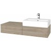 Dreja Kúpeľňová skrinka MODULE SZZ2 120 umývadlo Kube - D17 Colorado / D17 Colorado / Pravé Dreja Kúpeľňová skrinka MODULE SZZ2 120 umývadlo Kube - D17 Colorado / D17 Colorado / Pravé