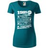 1985 v kocke - Dámske tričko z organickej bavlny Origin (GOTS) - 2XL ( Petrolejová ) 1985 v kocke - Dámske tričko z organickej bavlny Origin (GOTS) - 2XL ( Petrolejová )