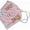 YINUOTONG Respirátor FFP2 NR s detským vzorom XS 1 ks ružový, motív panda YINUOTONG Respirátor FFP2 NR s detským vzorom XS 1 ks ružový, motív panda