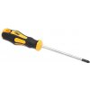 Skrutkovač PZ1 x 100 mm, žltočierna rukoväť, PRO-TECHNIK Skrutkovač PZ1 x 100 mm, žltočierna rukoväť, PRO-TECHNIK