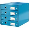 Leitz Click&Store box 4 zásuvky modrý