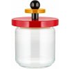 Dóza na potraviny 100 COLLECTION, 750 ml, červená, sklo, Alessi Dóza na potraviny 100 COLLECTION, 750 ml, červená, sklo, Alessi