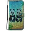Peňaženkové kožené puzdro na Sony Xperia 1 - Dve pandy Peňaženkové kožené puzdro na Sony Xperia 1 - Dve pandy