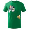 Handel Detské tričko - Tom a Jerry Farba: trávová zelená, Veľkosť: 134cm/8r, Strih trička: detský Handel Detské tričko - Tom a Jerry Farba: trávová zelená, Veľkosť: 134cm/8r, Strih trička: detský