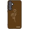 Picasee silikónový čierny obal pre Samsung Galaxy A55 5G A556B - Brown flowers Picasee silikónový čierny obal pre Samsung Galaxy A55 5G A556B - Brown flowers
