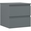 Mexen Orio kúpeľňová skrinka pod umývadlo 50 cm s doskou, 2 zásuvky, grafit mat - 91A10-05047-2-BFFC66 Mexen Orio kúpeľňová skrinka pod umývadlo 50 cm s doskou, 2 zásuvky, grafit mat - 91A10-05047-2-BFFC66