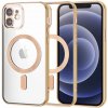 Techsuit Luxury Crystal MagSafe – luxusný priehľadný kryt s MagSafe – iPhone 12 – zlatý Techsuit Luxury Crystal MagSafe – luxusný priehľadný kryt s MagSafe – iPhone 12 – zlatý