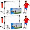 2 KS Futbalový Set pre Deti 2x Veľká Bránka 4x Malá Bránka Futbalová Lopta 2 KS Futbalový Set pre Deti 2x Veľká Bránka 4x Malá Bránka Futbalová Lopta