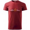 Sablio Tričko s potlačou Coffee lover - červené 2XL Sablio Tričko s potlačou Coffee lover - červené 2XL