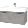 Dreja Kúpeľňová skrinka BONO SZZ 85 umývadlo Glance - D01 Betón / Úchytka T33 / D01 Betón Dreja Kúpeľňová skrinka BONO SZZ 85 umývadlo Glance - D01 Betón / Úchytka T33 / D01 Betón