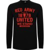 Superfutbal Pánske tričko dlhý rukáv red army, čierne Veľkosť: L Superfutbal Pánske tričko dlhý rukáv red army, čierne Veľkosť: L