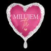 Premioloon Fóliový balón ružový srdce Milujem Ťa Premioloon Fóliový balón ružový srdce Milujem Ťa