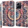 Peňaženkové 3D kožene puzdro na Xiaomi Redmi Note 12 4G - Colorful Mandala Peňaženkové 3D kožene puzdro na Xiaomi Redmi Note 12 4G - Colorful Mandala