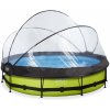 Bazén s krytom a filtráciou Lime pool Exit Toys kruhový oceľová konštrukcia 360*76 cm zelený od 6 rokov Bazén s krytom a filtráciou Lime pool Exit Toys kruhový oceľová konštrukcia 360*76 cm zelený od 6 rokov