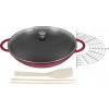 Staub Wok s pokrievkou 37 cm červený Staub Wok s pokrievkou 37 cm červený