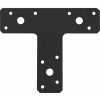 Domax KT spojka plochá typu T Duplex čierna KT 2 - 150 x 127 x 38 x 2.0 mm 10 ks